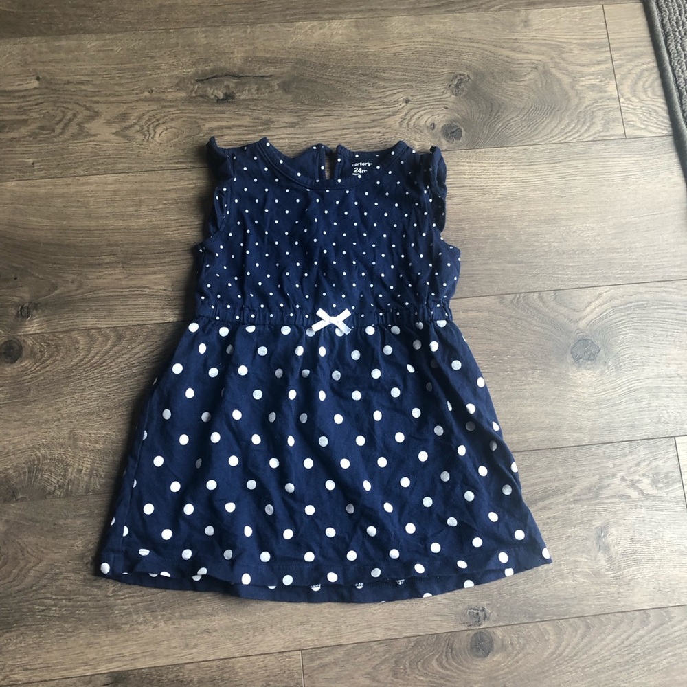 Cute polka dot toddler dress, like new!